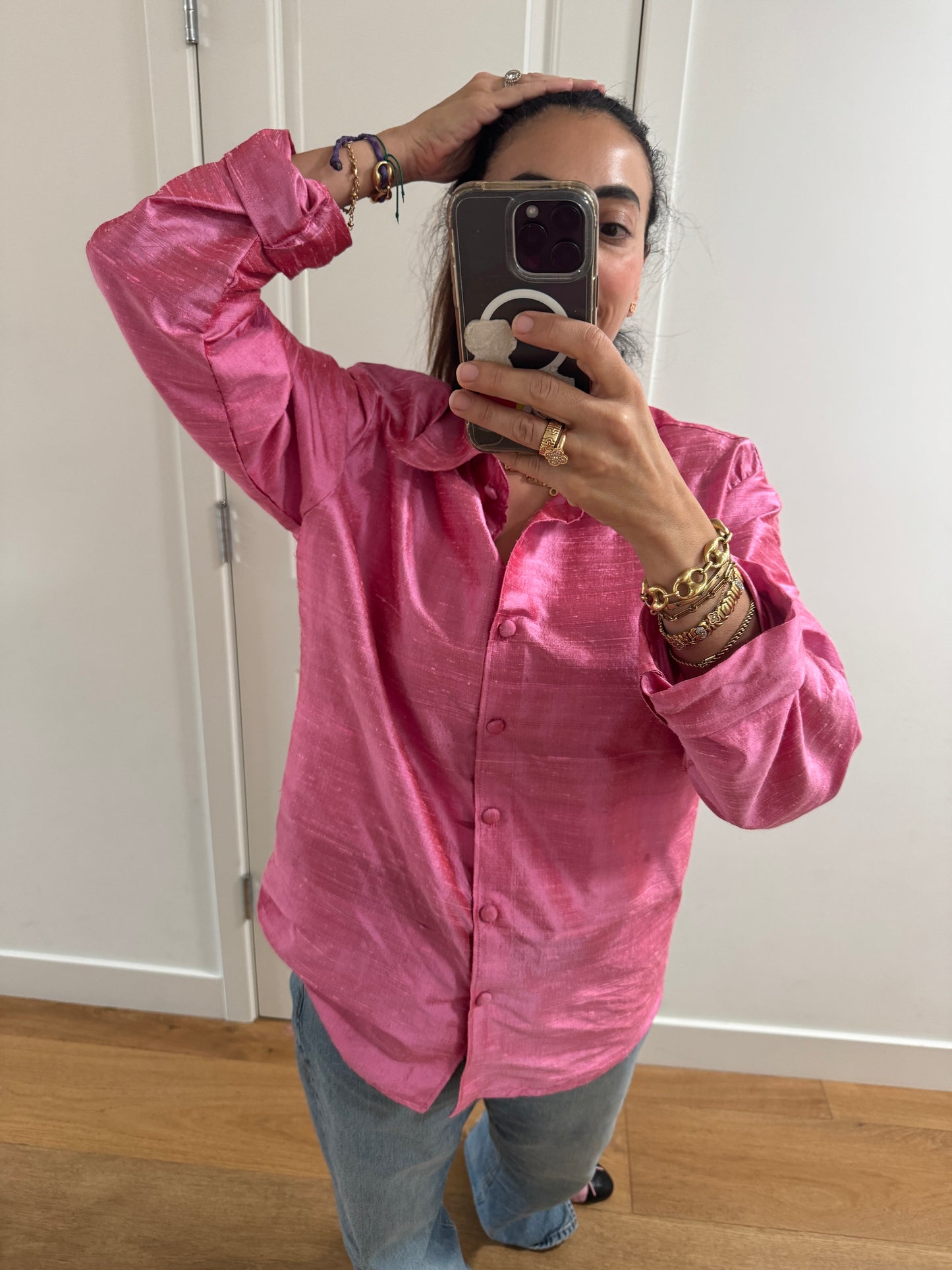 SR01 Silk Button Up Shirt